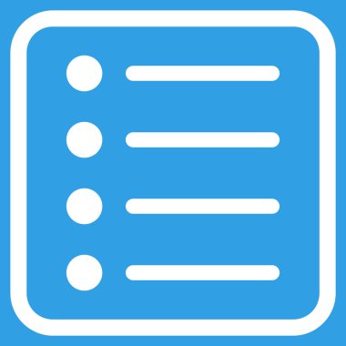 Öğeleri vektör simgesi bir çerçeve içinde