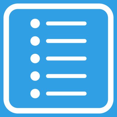 Öğeleri vektör simgesi bir çerçeve içinde