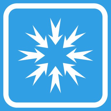 Basınç oklar bir çerçeve içinde simge vektör