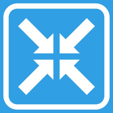 Basınç oklar bir çerçeve içinde simge vektör