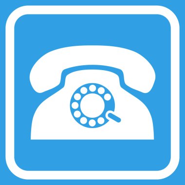 Nabız telefon vektör simgesi bir çerçeve içinde