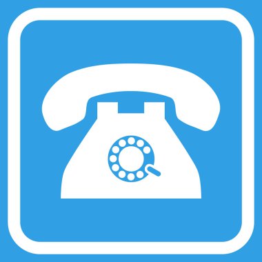 Nabız telefon vektör simgesi bir çerçeve içinde