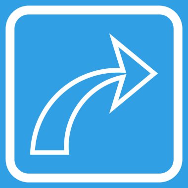 Vektör simgesi bir çerçeve içinde Yinele