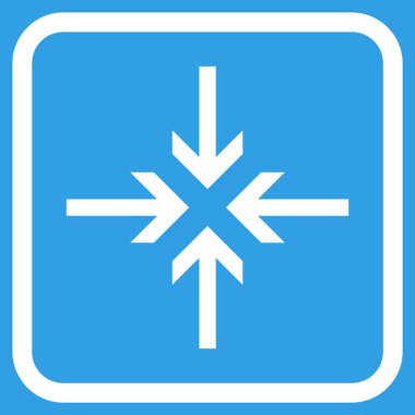 Oklar vektör simgesi bir çerçeve içinde azaltmak