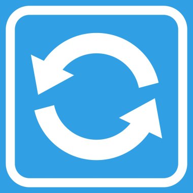 Vektör simgesi bir çerçeve içinde yenileme