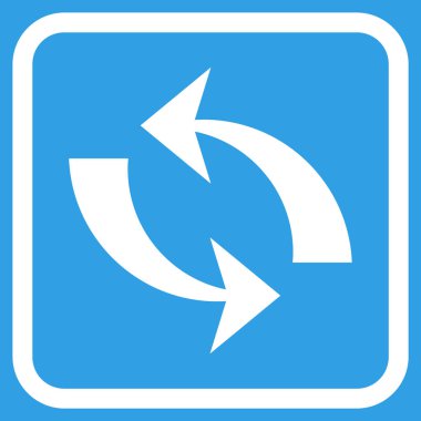 Vektör simgesi bir çerçeve içinde yenileme