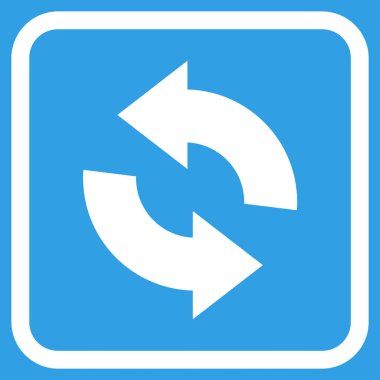 Vektör simgesi bir çerçeve içinde yenileme