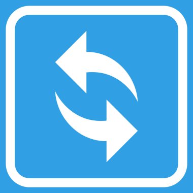 Vektör simgesi bir çerçeve içinde yenileme