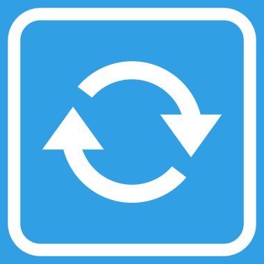 Vektör simgesi bir çerçeve içinde yenileme