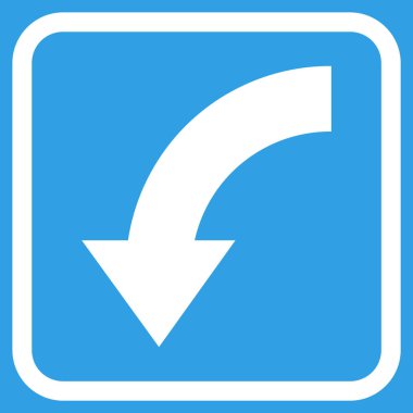 Vektör simgesi bir çerçeve içinde aşağı Döndür