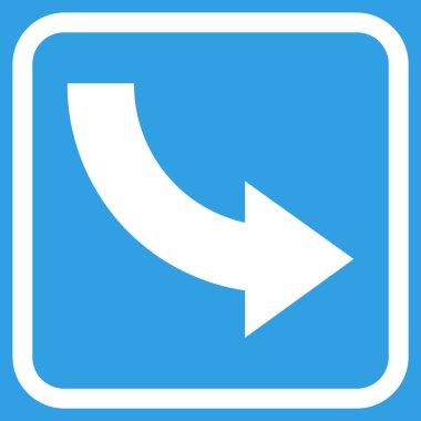 Doğru vektör simgesi bir çerçeve içinde döndürme