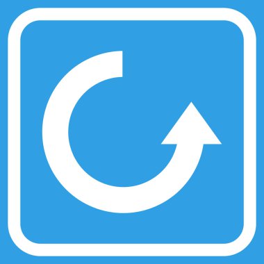 Vektör simgesi bir çerçeve içinde yukarı Döndür