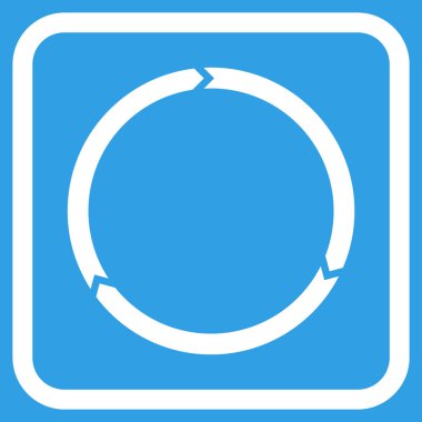 Döndürme vektör simgesi bir çerçeve içinde