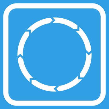 Döndürme vektör simgesi bir çerçeve içinde