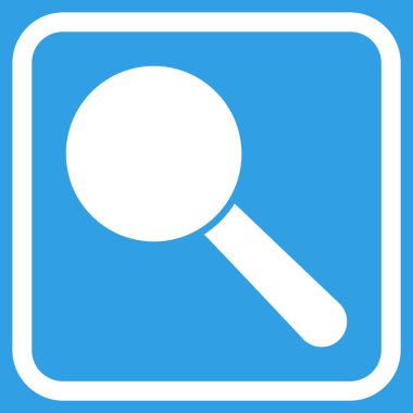 Arama aracı vektör simgesi bir çerçeve içinde