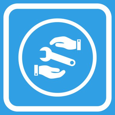 Hizmet vektör simgesi bir çerçeve içinde