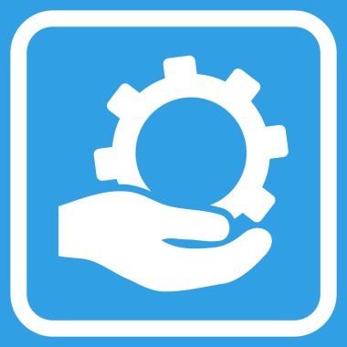 Hizmet vektör simgesi bir çerçeve içinde