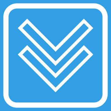 Vektör simgesi bir çerçeve içinde aşağı kaydır