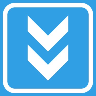 Vektör simgesi bir çerçeve içinde aşağı kaydır