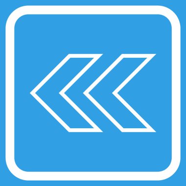 Shift Sol vektör simgesi bir çerçeve içinde