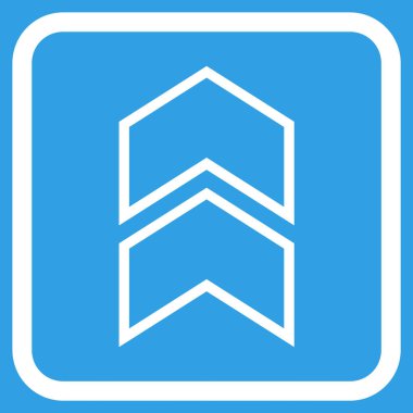 Vektör simgesi bir çerçeve içinde yukarı kayması