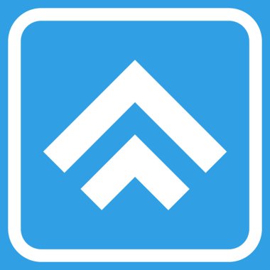 Vektör simgesi bir çerçeve içinde yukarı kayması