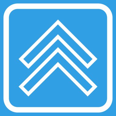 Vektör simgesi bir çerçeve içinde yukarı kayması