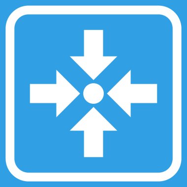 Oklar vektör simgesi bir çerçeve içinde küçültmek