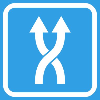 Vektör simge yukarı okları bir çerçevede shuffle