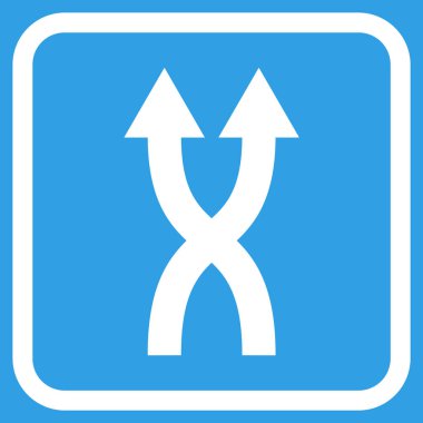 Vektör simge yukarı okları bir çerçevede shuffle