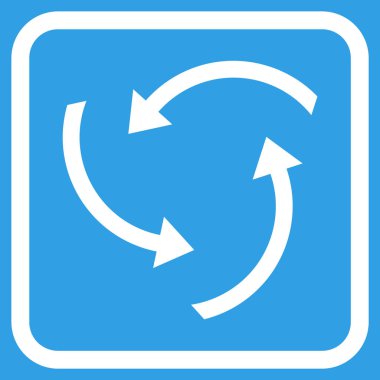 Oklar vektör simgesi bir çerçevede girdap