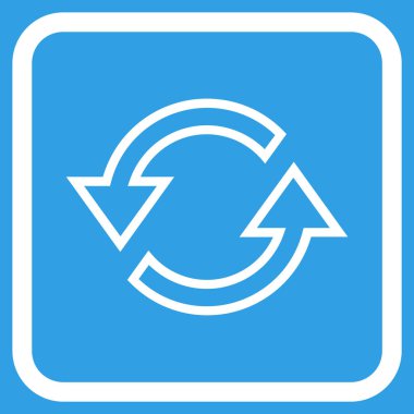 Eşitleme oklar bir çerçeve içinde simge vektör