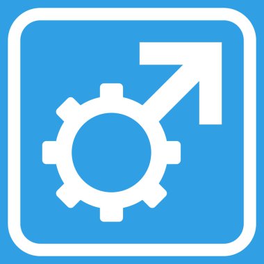 Teknolojik Potence vektör simgesi bir çerçeve içinde