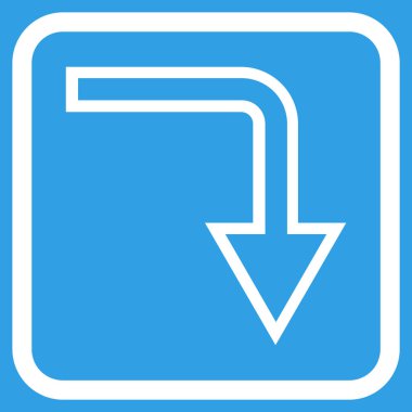 Vektör simgesi bir çerçeve içinde geri çevirmek