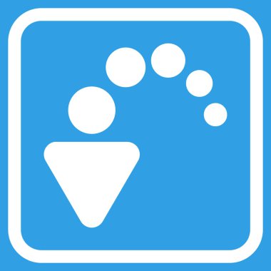 Vektör simgesi bir çerçeve içinde geri al