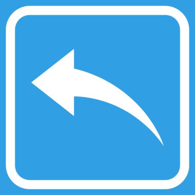 Vektör simgesi bir çerçeve içinde geri al