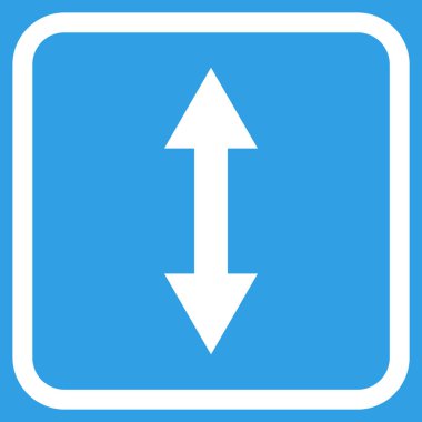 Dikey Çevir vektör simgesi bir çerçeve içinde