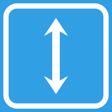 Dikey Çevir vektör simgesi bir çerçeve içinde