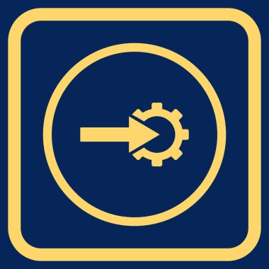 COG Tümleştirme vektör simgesi bir çerçeve içinde