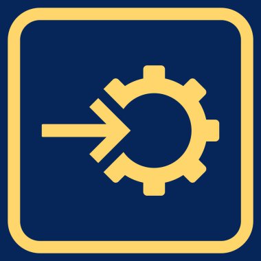 COG Tümleştirme vektör simgesi bir çerçeve içinde