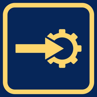 COG Tümleştirme vektör simgesi bir çerçeve içinde