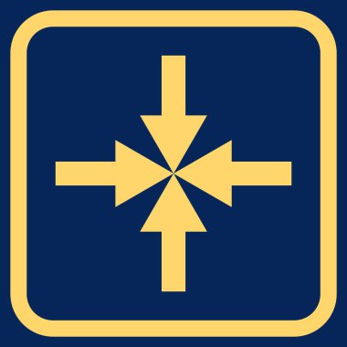 Oklar vektör simgesi bir çerçeve içinde sıkıştırmak