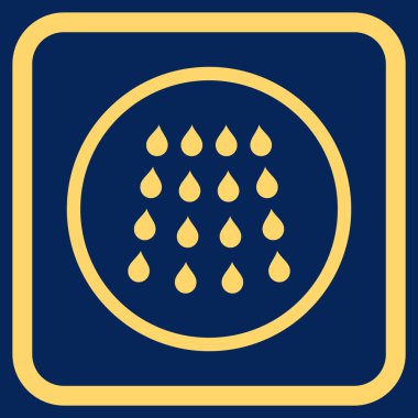 Damla vektör simgesi bir çerçeve içinde