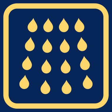 Damla vektör simgesi bir çerçeve içinde