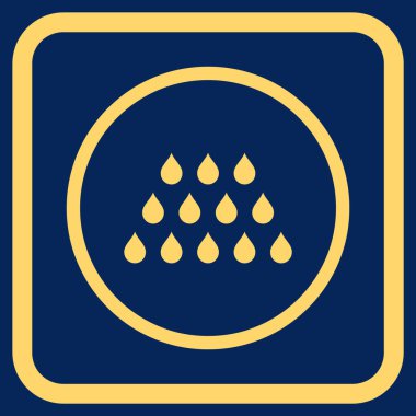 Damla vektör simgesi bir çerçeve içinde