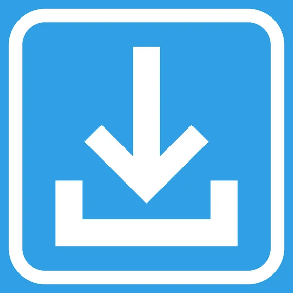 Inbox Vector Icon In een Frame — Stockvector
