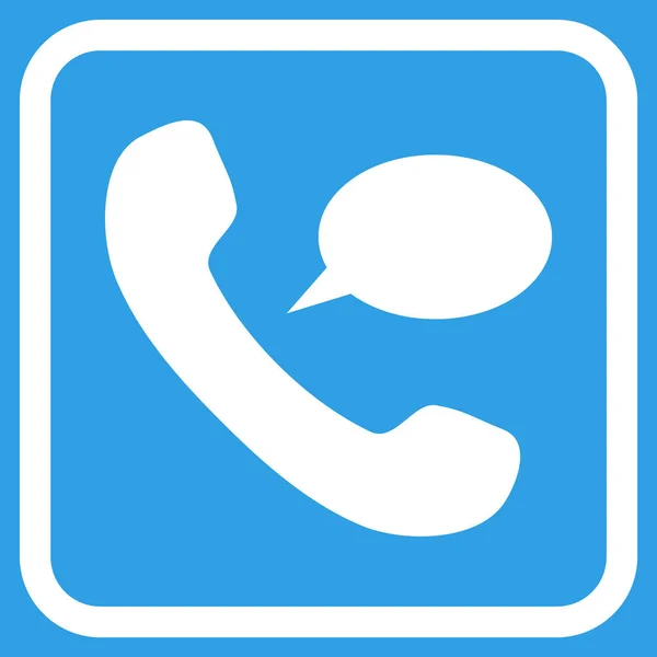 Icona vettoriale del messaggio telefonico in una cornice — Vettoriale Stock
