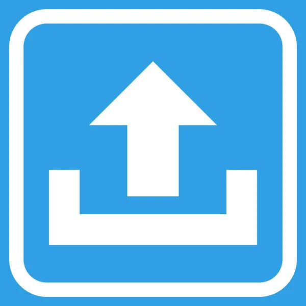 Uploaden van Vector Icon In een Frame — Stockvector