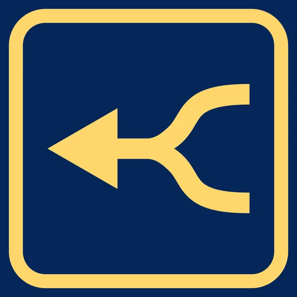 Combine Arrow Left Vector Icon in a famme — стоковый вектор