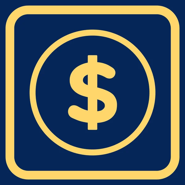 Dollar Vector Icon In a Frame — Stock Vector